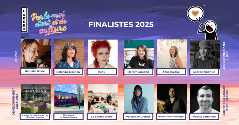 Douze finalistes des prix en arts et culture de l'Estrie 2025